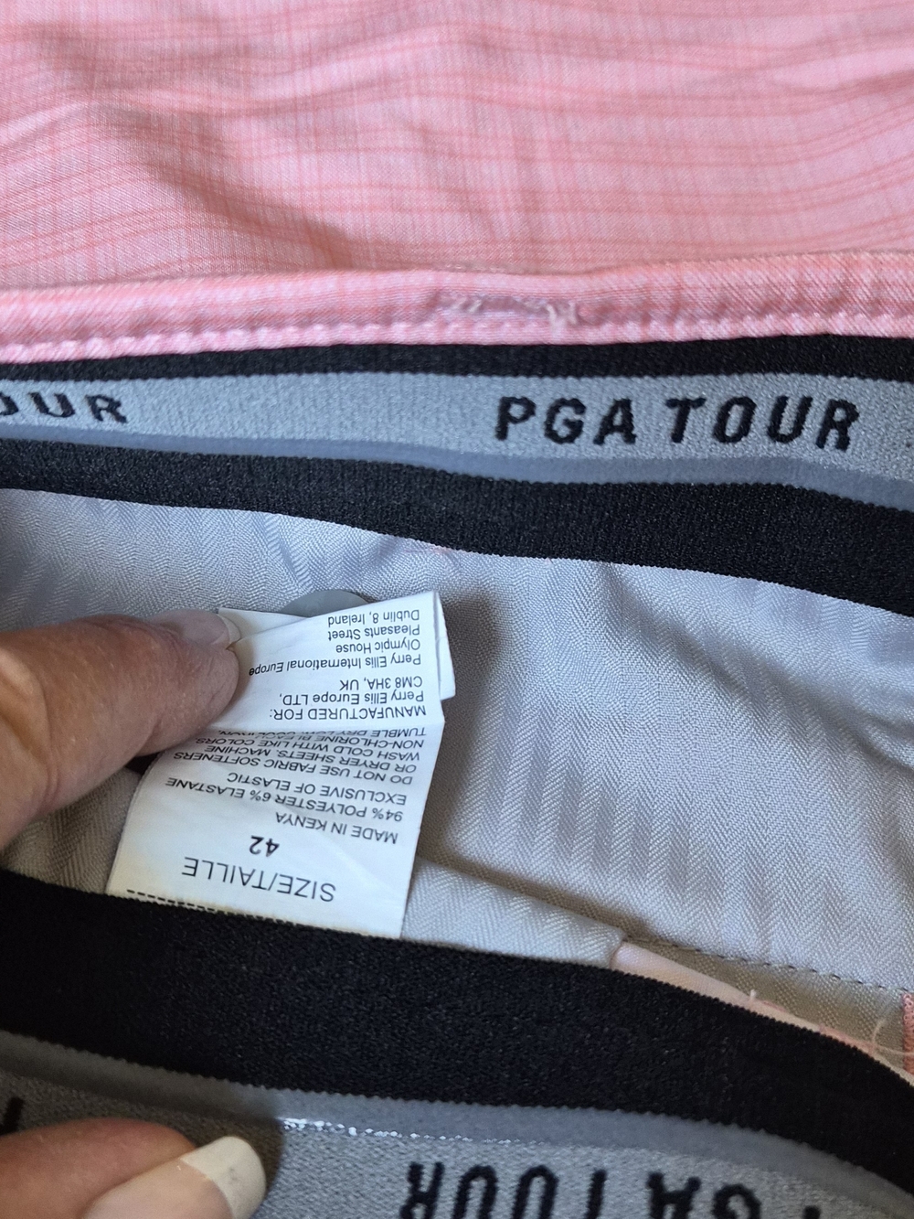 PGA TOUR Pink Golf Pants